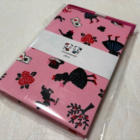 通常御朱印帳　18× 12㍉　ピンク和紙　24山　バンド付き