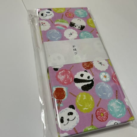 お結び帳　【夏祭り🐼】縦18×横8センチ　24 山 　きなり和紙