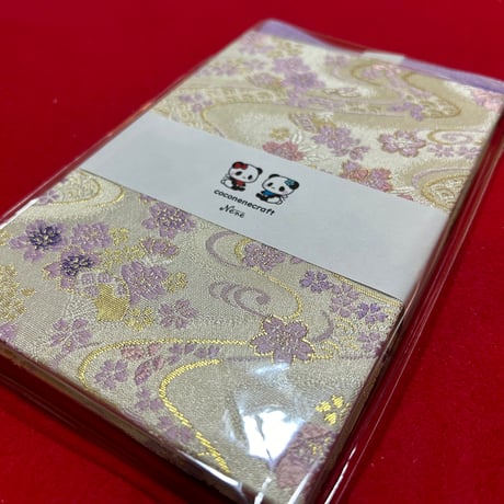 菊柄和紙　4色レインボー🌈の御朱印帳　32山（白菊、黄菊、桃菊、紫菊）バンド付き