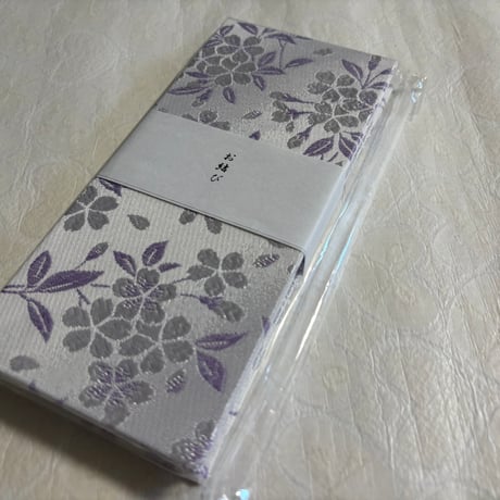 お結び帳　縦18×横8センチ　24山   白和紙