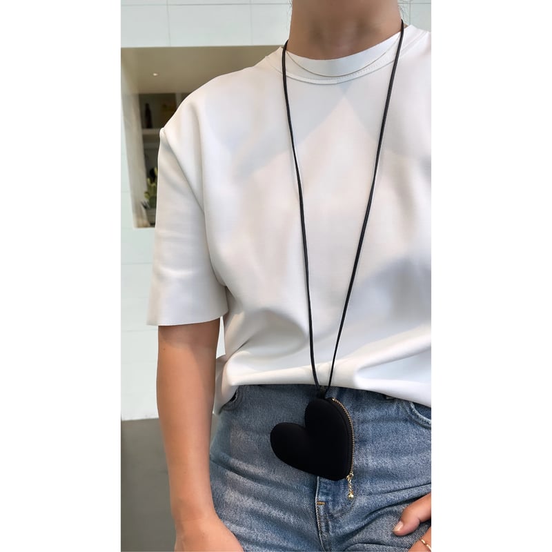 ミニハートネックレスBLACK | SURF CLUTCH ミニハートネックレスBLACK | SURF CLUTCH
