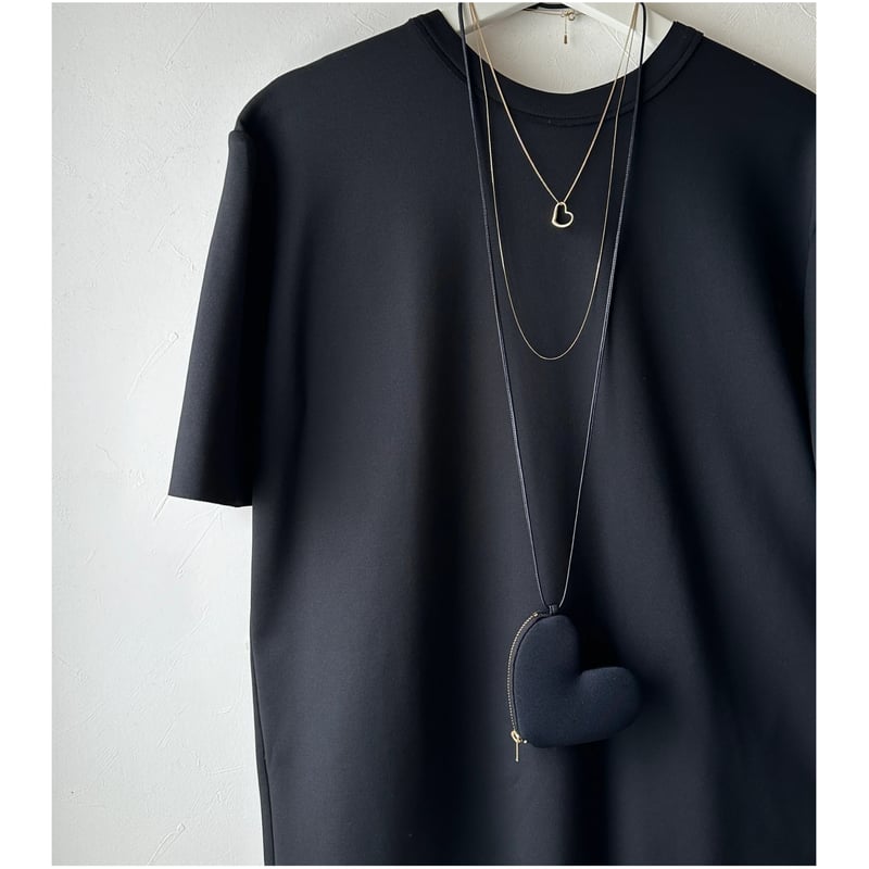 ミニハートネックレスBLACK | SURF CLUTCH ミニハートネックレスBLACK | SURF CLUTCH