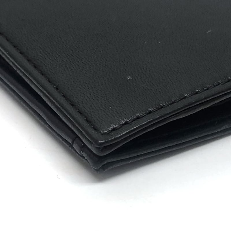 中古品】DIESEL ディーゼル レザー 二つ折り 財布 ブラック ABランク