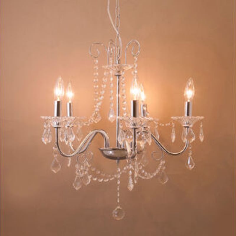 吊照明】シャンデリア［MODI（6灯）］E12/水雷型 ホワイト・ブラック 