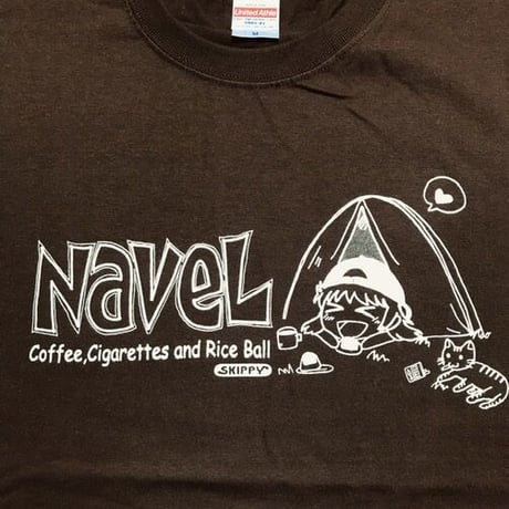 NAVEL　オフィシャルブートレッグ　Tシャツ③ ロゴ左 SKIPPYロゴ有