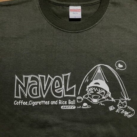 NAVEL　オフィシャルブートレッグ　Tシャツ③ ロゴ左 SKIPPYロゴ有