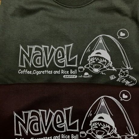 NAVEL　オフィシャルブートレッグ　Tシャツ③ ロゴ左 SKIPPYロゴ有
