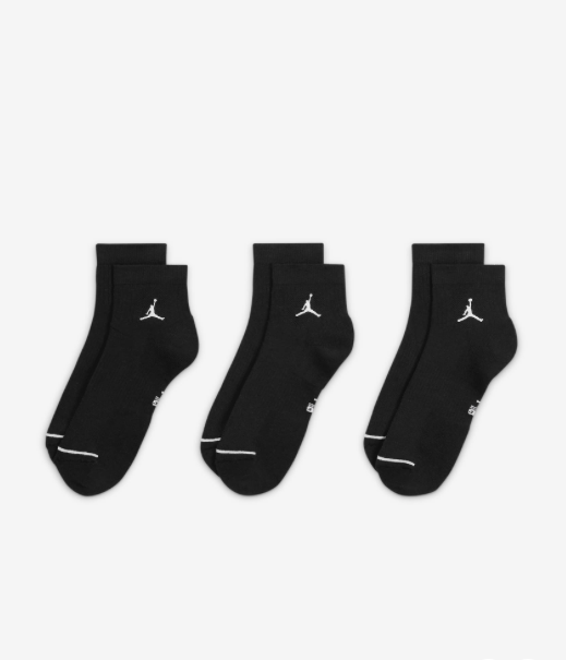 エナジックアンクルソックス（3足組）　ブラック　M グラント・イーワンズ エナジック アンクルソックス 3足組 ブラック