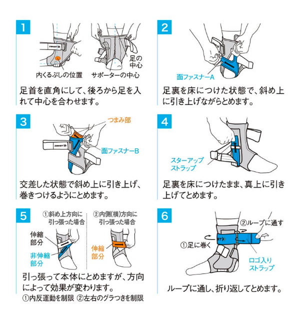 ザムスト　足首サポーター左右セット ザムスト ZAMST 足首用サポーター 左右別 ミドルサポート【A1