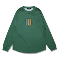 paint stripe L/S tee [DRY]【green】T324-112