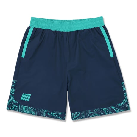 Arch marble section shorts 【night navy】B125-101