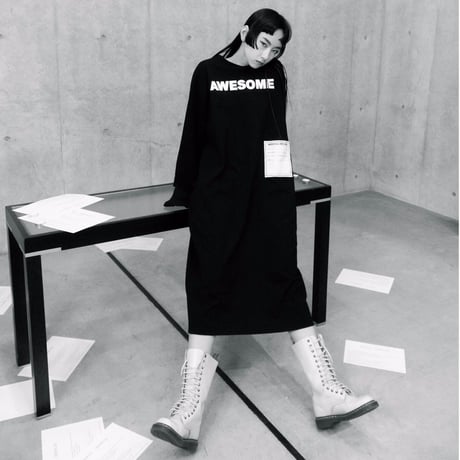 Long length cut off L/S T（Black)