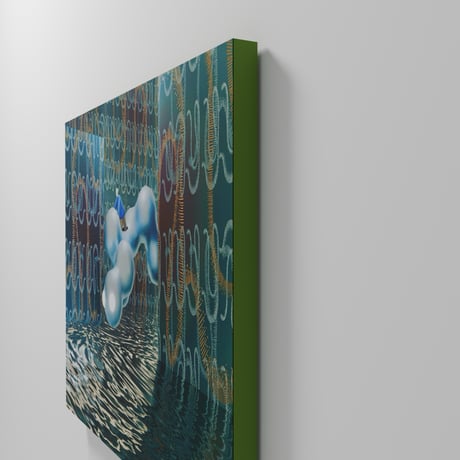 Atsushigraph「Read The Waves」 F8号木製パネルジークレー版画 Preorder