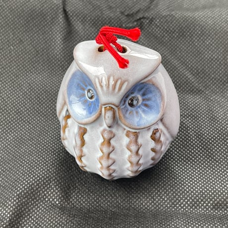 箕面焼 松田箕山 箸置き 土鈴 鈴 手作り 陶器フクロウ 箕面焼 松田箕山 箸置き 土鈴 鈴 手作り 陶器フクロウ