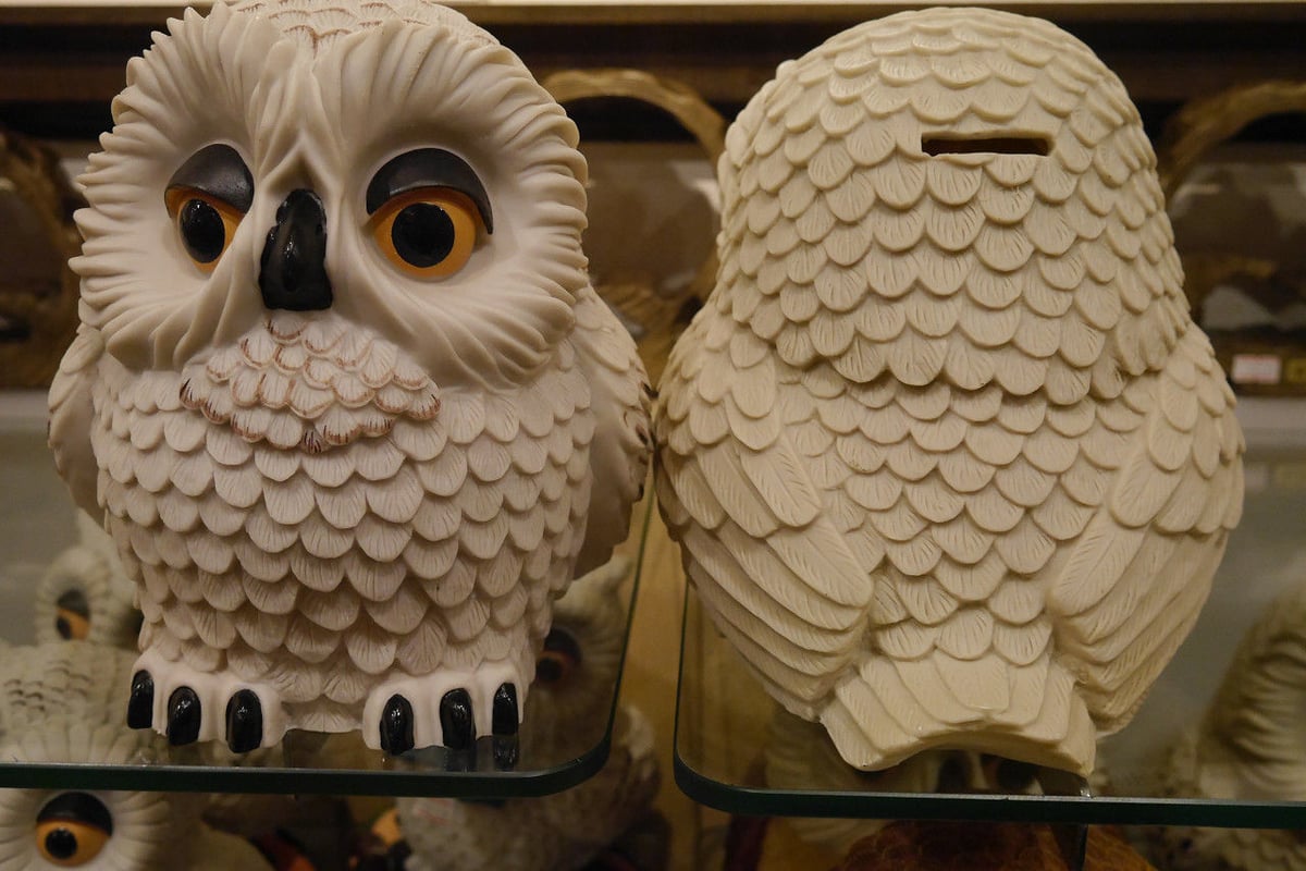 フクロウ貯金箱(ダルマ・白) | ギャラリー梟 オンラインショップ フクロウ貯金箱(ダルマ・白) | ギャラリー梟 オンラインショップ