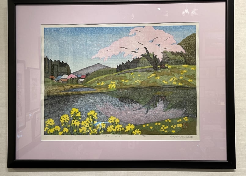 大津一幸 版画 願いの桜 | ギャラリー梟 オンラインショップ