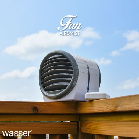 wasser fun001 ミスト機能付き 卓上冷風扇