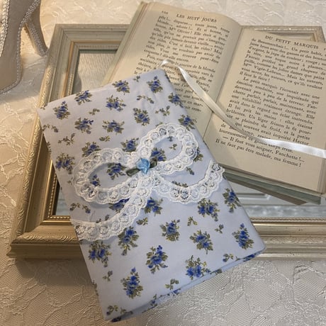Antique ribbon book cover