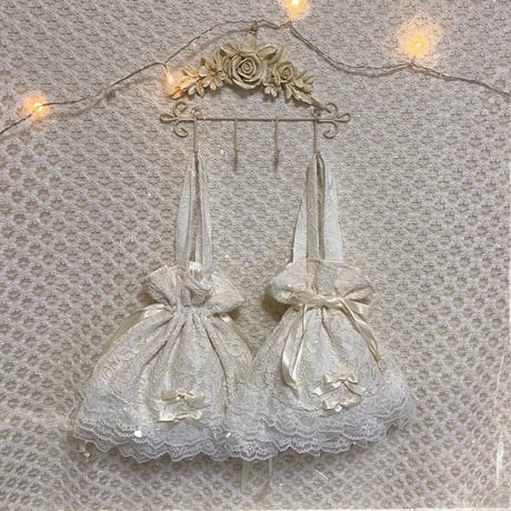 Lace drawstring bag②