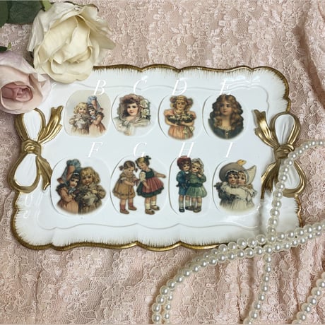 victorian rose clasp pouch