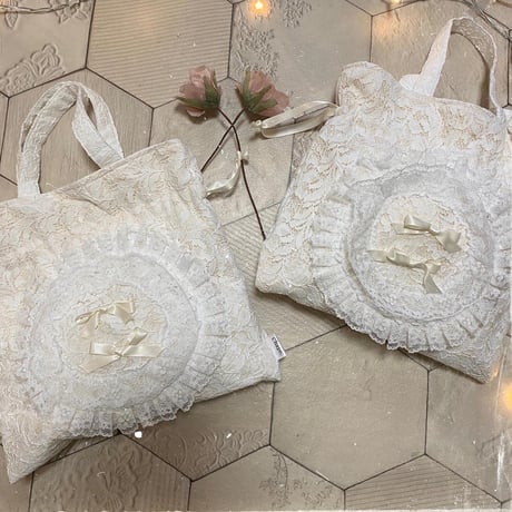Lace drawstring bag①