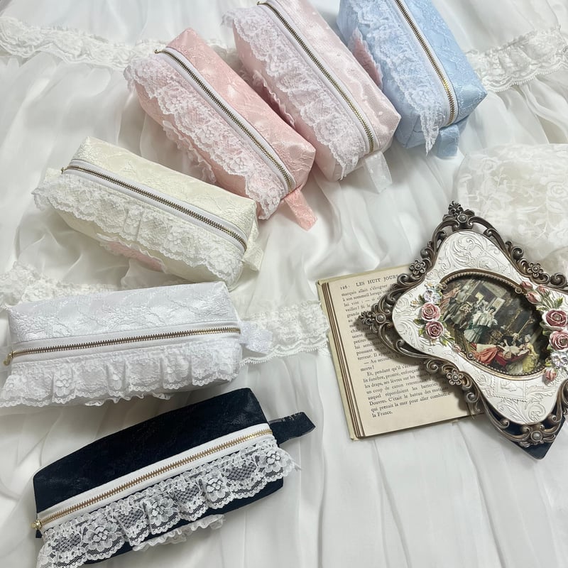 chape様 Lace box pen case | Chape.