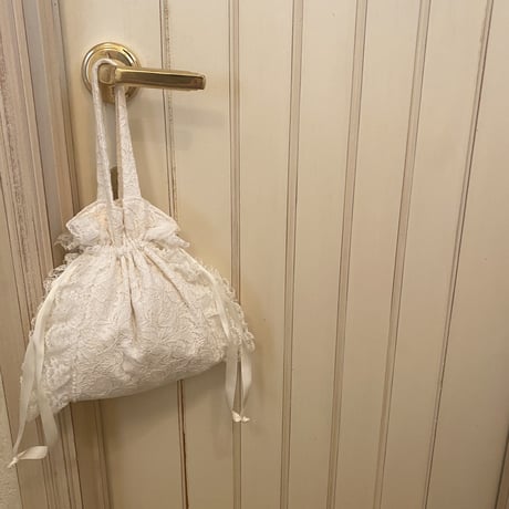 Lace drawstring bag③