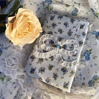 Antique ribbon book cover