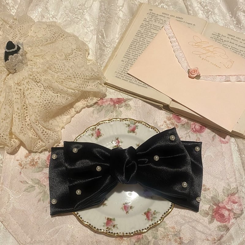 satin perl ribbon valletta | Chape.