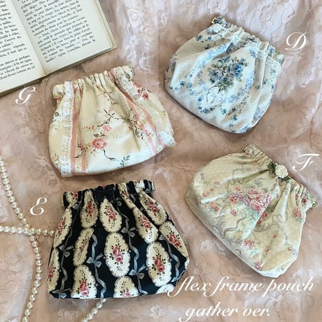 Flex frame pouch (gather ver.)