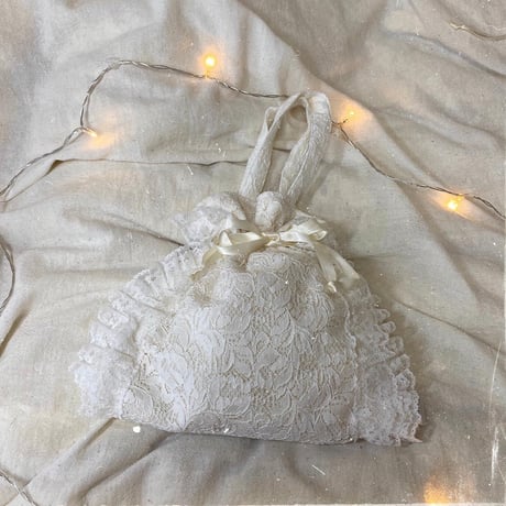 Lace drawstring bag③