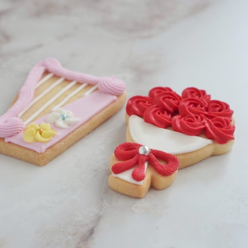 ハープのアイシングクッキー〈ピンクハープ〉 | studio peu;ha