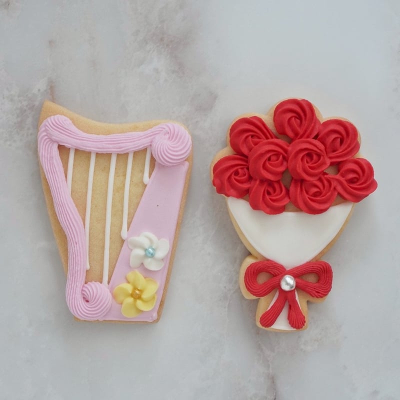 ハープのアイシングクッキー〈ピンクハープ〉 | studio peu;ha