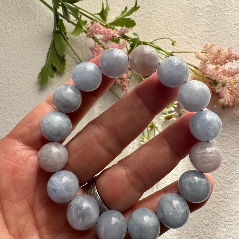 ＊ご依頼品 ラスト＊ ブルーローズ クォーツブレスレット 静かな癒しがほどけてゆく》ブルーローズクォーツ・ブレスレット