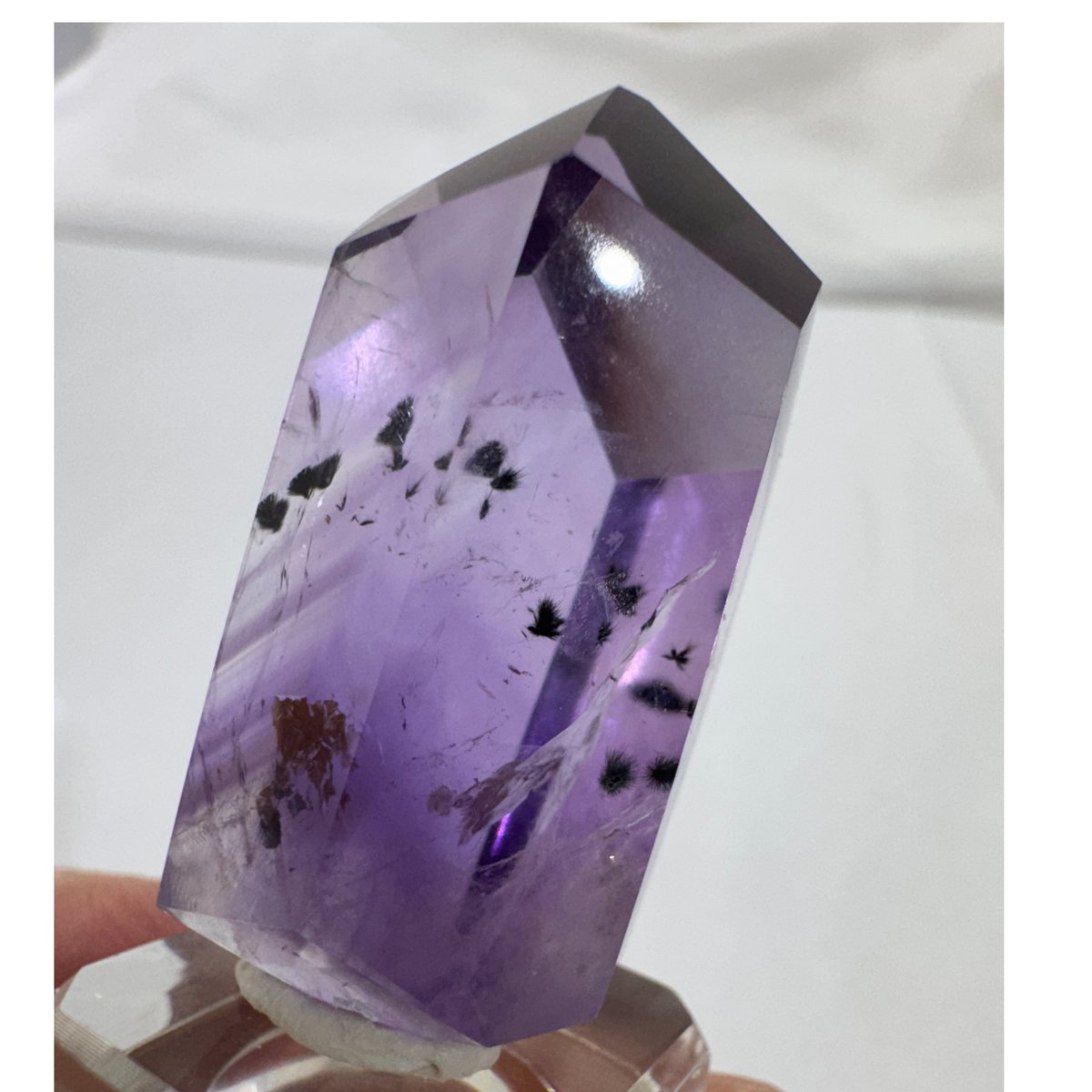 爆レア❗️ロマネサイト虹☆アメジストナチュラルポイントワンド ファントムA973 爆レア❗️ロマネサイト虹☆アメジストナチュラルポイントワンド