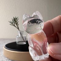 《透明な瞳の、小さな守り猫》　水晶のねこ🐈