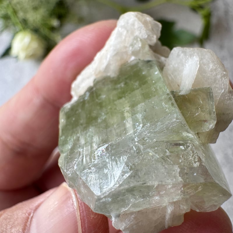 グリーンアポフィライト スティルバイト 原石 アポフィライト グリーンアポフィライト スティルバイト ヒューダンライト インド産