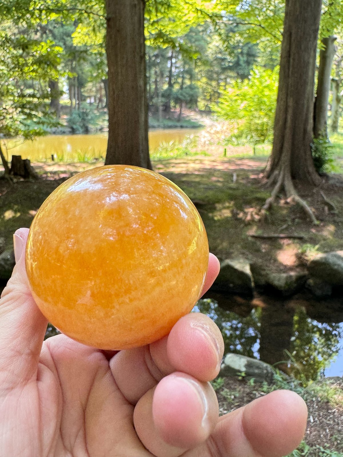 🌼陽だまりの欠片 ─ イエローカルサイトスフィア 吸込まれそうな美
