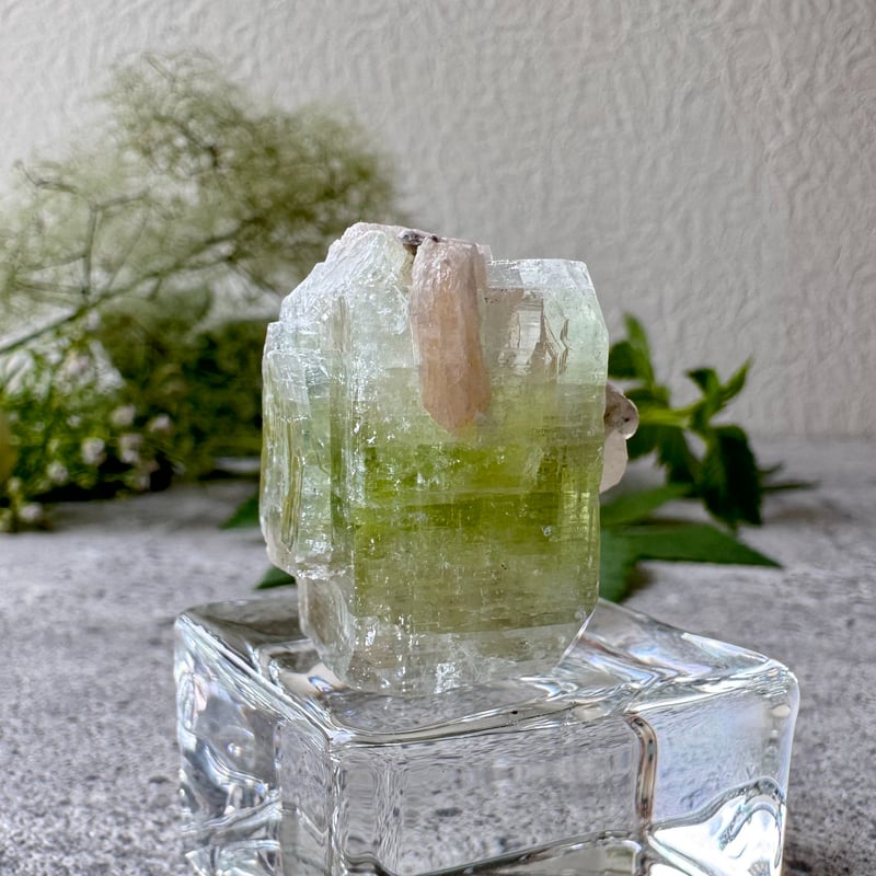 風が教えてくれる、本当の気持ち》 グリーンアポフィライト＆ピンク