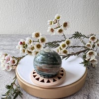 《手のひらの中の、もうひとつの地球🌏✨》　オーシャンジャスパースフィア