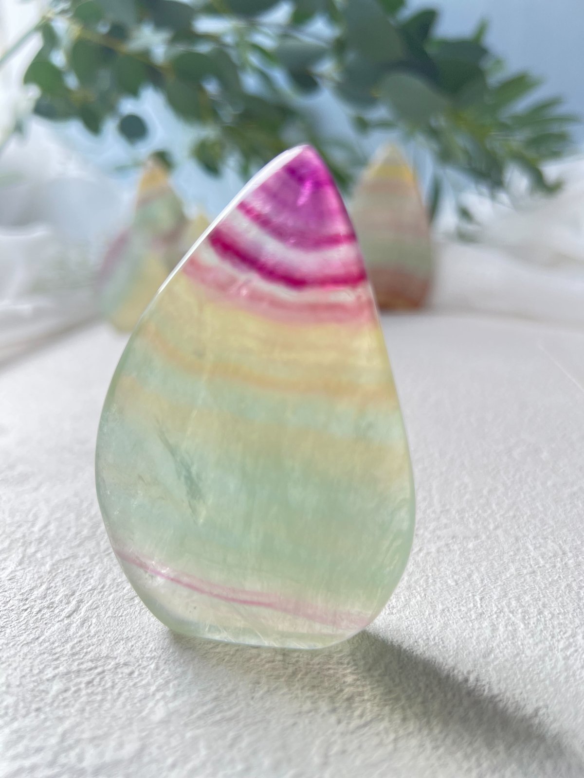 フローライトダイヤモンドキャンデーフローライトスタンド付き