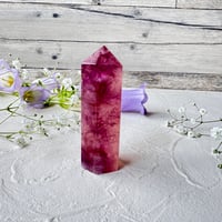 色の奏でるメロディ　赤紫と黄色のフローライト✨