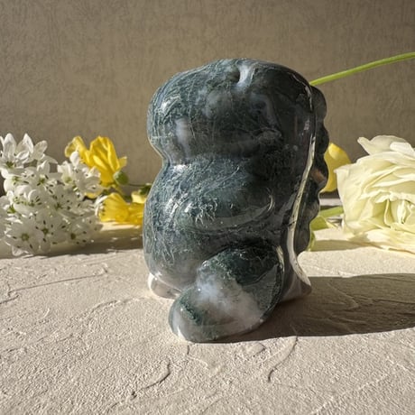 ✨ 「小さな守護竜 〜モスアゲートが宿す大地の力〜」 🦖🌿