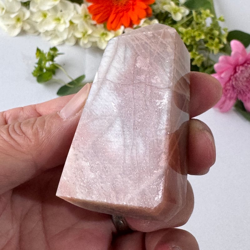 ムーンストーン♡サンストーン共生ガーネシャ 1点物 光と影が奏でる