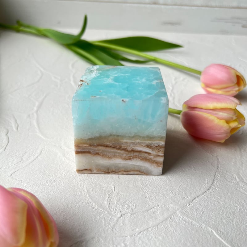 カリビアンブルーカルサイト キューブ ② | Studio Kururi