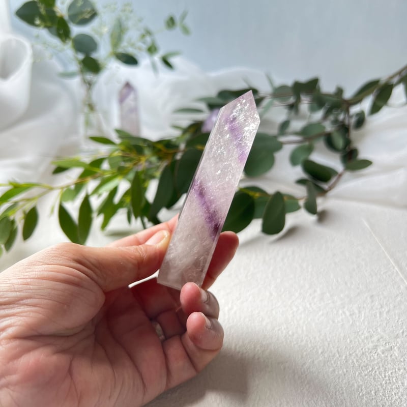 天然石　アメジスト　タワー 🌸💜光のヴェール：アメジストタワーの優しさと神秘💜🌸 | Studio Kururi