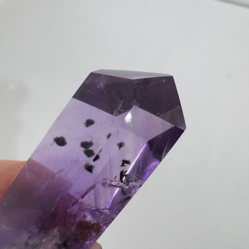 高品質♡ファントムアメジストワンドポイント♡ロマネサイト共生No.1980 高品質♡ファントムアメジストワンドポイント♡ロマネサイト共生