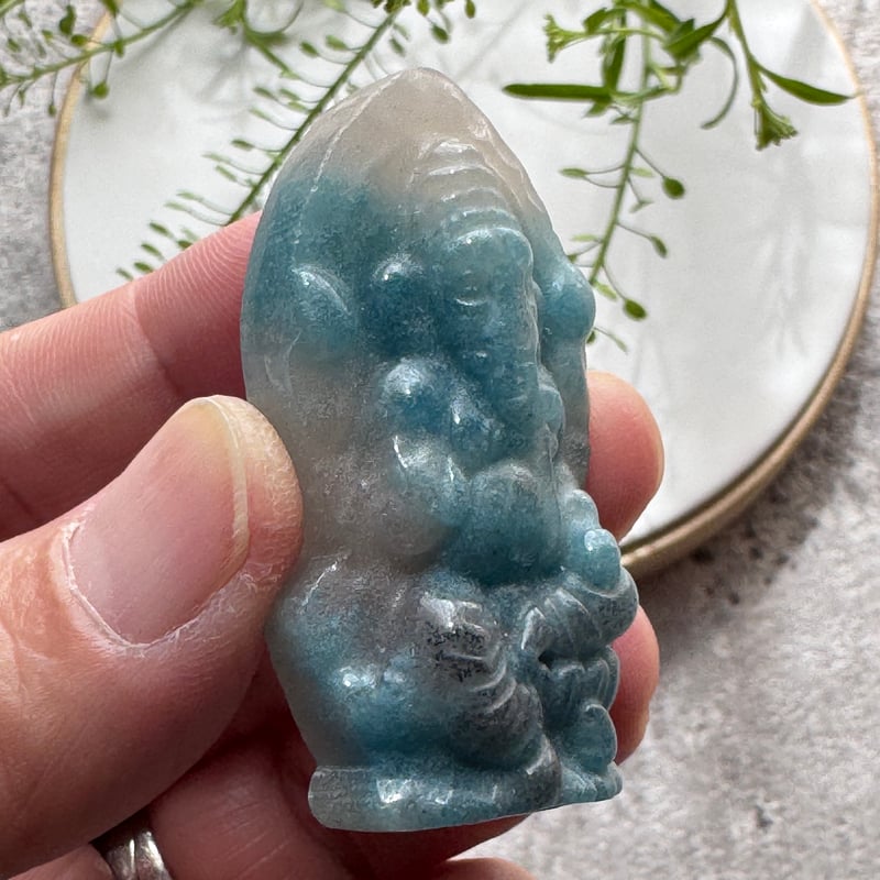 天然石　トロレアイトの象 ✨【内なる宇宙とつながる象徴】トロレアイトのガネーシャ✨ | Studio