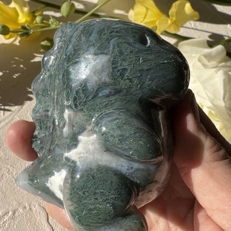 ✨ 「小さな守護竜 〜モスアゲートが宿す大地の力〜」 🦖🌿
