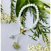 🦋《守りと優雅の記憶─翡翠ブレスレット・蝶のチャームとともに》